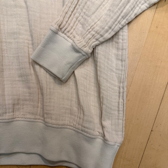 9seed Resort beige gauze pullover, S GL1342 - Picture 3 of 4